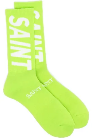 SAINT MXXXXXX Chaussettes à logo en intarsia