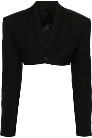 Rick Owens Blazer crop Tatlin à détail de sangle