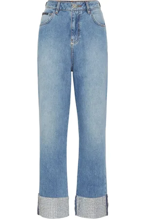 Philipp Plein Jean droit à ornements