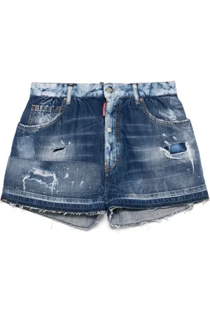 Dsquared2 Short en jean à effet usé