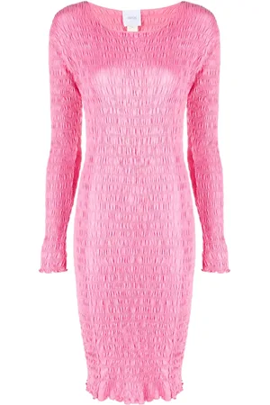 Patou Robe courte en coton biologique à fronces