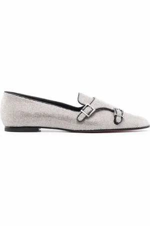 santoni Mocassins brodés de sequins à boucle