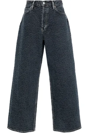 Acne Studios Jean ample à logo embossé