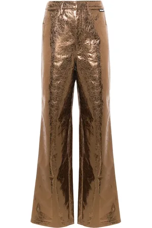 ROTATE Pantalon droit à taille haute