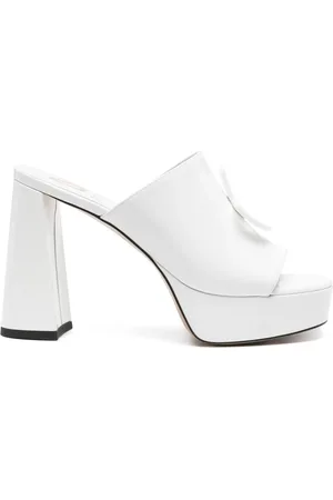 Patou X Bettina Vermillon mules Glossy Anitta 110 mm