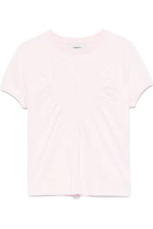 COPERNI T-shirt froncé à motif cœur
