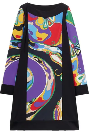 Puccini Robe courte à imprimé Orchidée