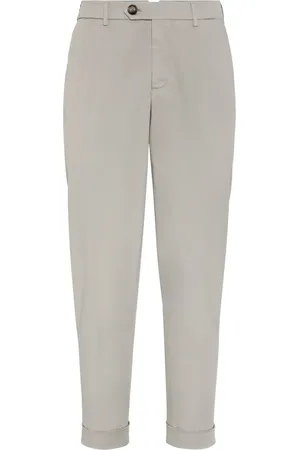 Brunello Cucinelli Pantalon à coupe fuselée
