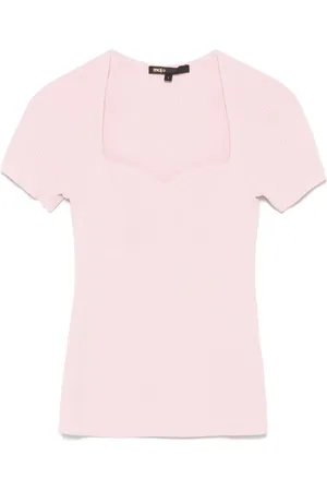 Maje T-shirt en maille fine à design nervuré