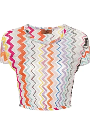 Missoni Haut crop en maille à chevrons