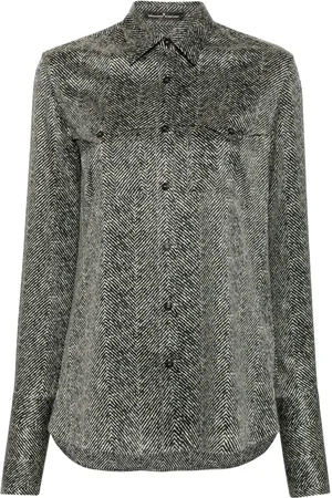 ERMANNO SCERVINO Chemise en soie à imprimé abstrait