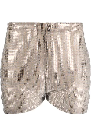 GIUSEPPE DI MORABITO Short taille haute à ornements strassés