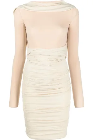 Maison Margiela Robe froncée à manches longues