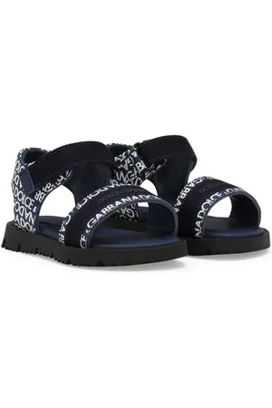 Dolce & Gabbana Sandales en cuir à logo imprimé
