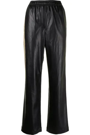 GOEN.J Pantalon de jogging en cuir artificiel