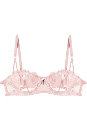 FLEUR DU MAL Soutien-gorge à fleurs brodées