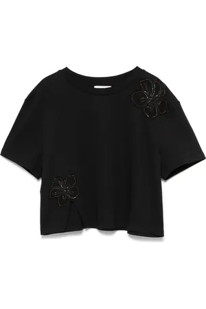Sandro T-shirt à ornements strassés