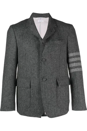 Thom Browne Blazer boutonné à détails rayés
