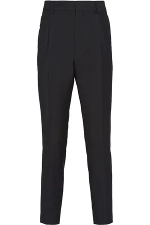Prada Pantalon de costume en laine mélangée