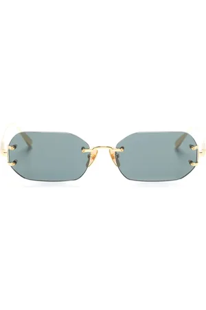 Linda Farrow Lunettes de soleil Magali à monture rectangulaire