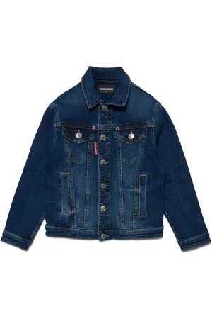 Dsquared2 Veste en jean à patch logo