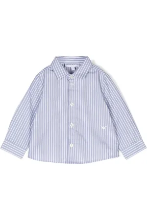 Emporio Armani Chemise en coton à rayures