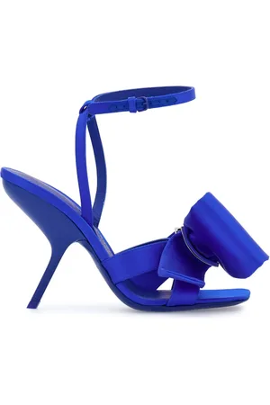 Salvatore Ferragamo Sandales satiné à nœud asymétrique
