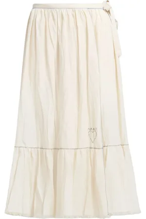 Marni Chemise mi-longue en coton à logo brodé