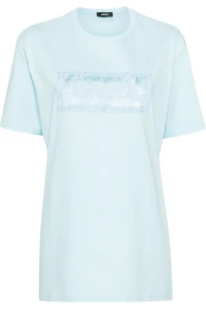 VERSACE T-shirt en coton à logo brodé