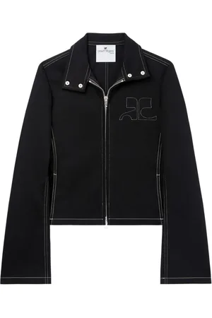Courrèges Veste en jean à coutures contrastantes