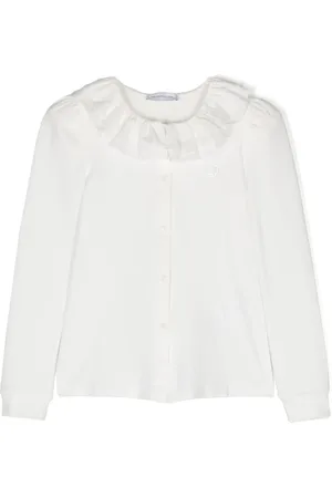 MONNALISA Blouse à motif monogrammé strassé