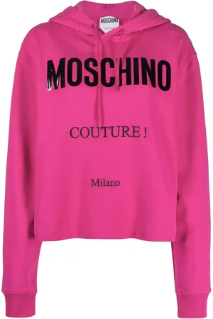 Moschino Hoodie crop à logo imprimé