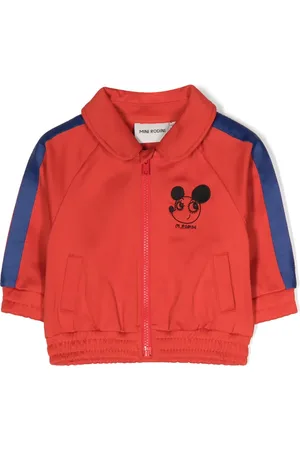 Mini Rodini Veste zippée à rat brodé