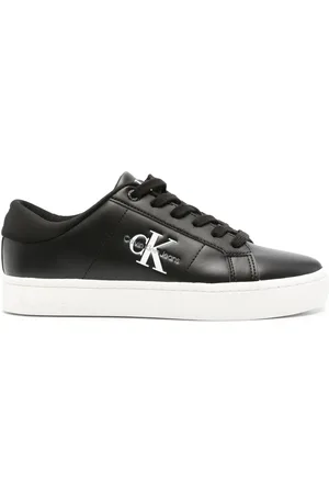 Calvin Klein Baskets en cuir à logo embossé