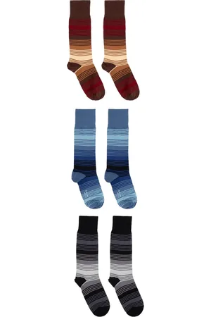 Paul Smith Lot de trois paires de chaussettes à rayures