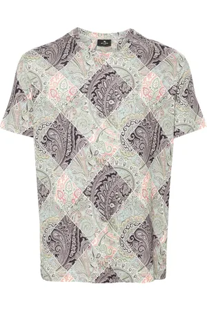 Etro T-shirt à logo Pegaso brodé en coton