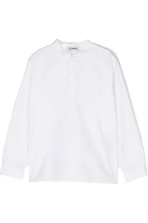 Dondup Chemise en coton à design sans col