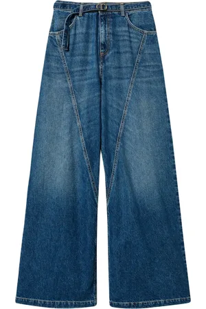 Twin-Set Jean ample à taille ceinturée