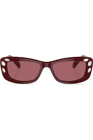 Swarovski Lunettes de soleil à monture rectangulaire