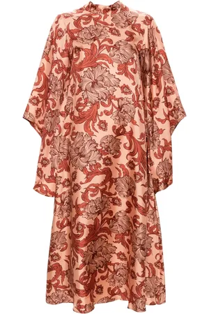 La DoubleJ Robe mi-longue Magnifico à fleurs