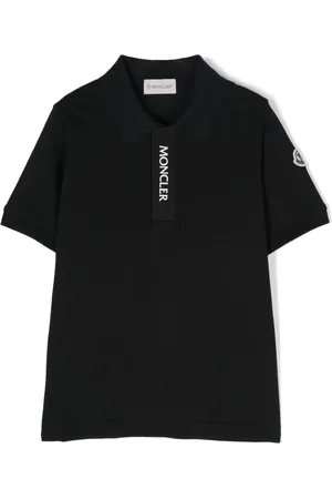 Moncler Polo en coton à patch logo