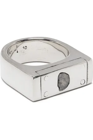 PARTS OF FOUR Bague 9 mm à design rectangulaire