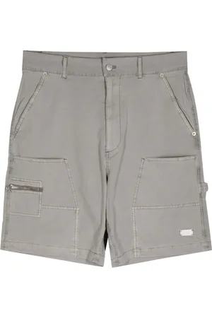 Izzue Short en coton stretch à plaque logo