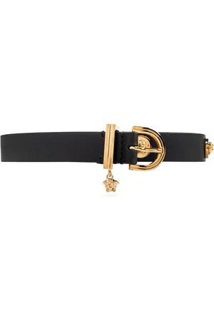 VERSACE Ceinture Medusa Safety Pin en cuir