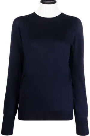 Jil Sander Pull à col contrastant