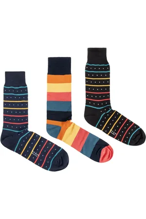 Paul Smith Lot de trois paires de chaussettes Artist Stripe
