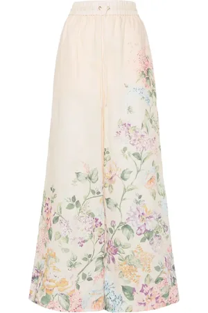 ZIMMERMANN Pantalon palazzo Halliday à fleurs