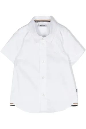 HUGO BOSS Chemise en coton à logo brodé