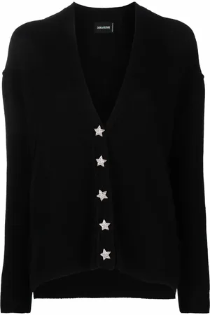 Zadig & Voltaire Cardigan en cachemire à boutons étoiles