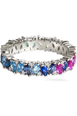 Lark & Berry Bague Rainbow Veto pavée de diamants